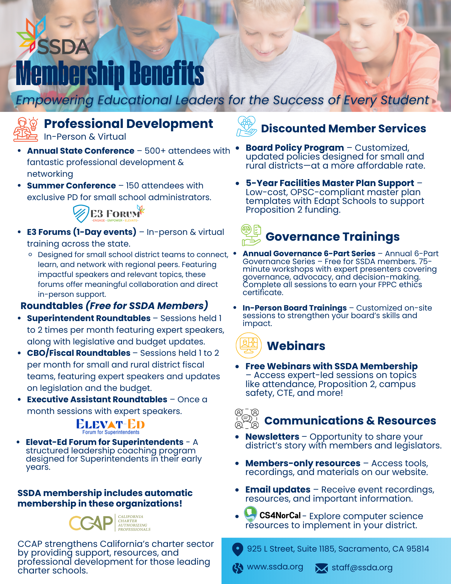 SSDA Membership Benefits